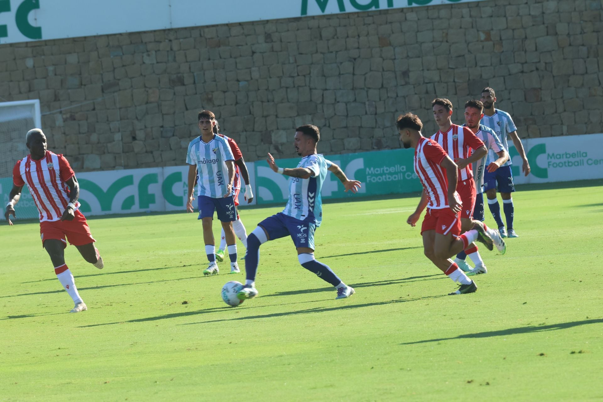 El amistoso Almería- Málaga, en imágenes