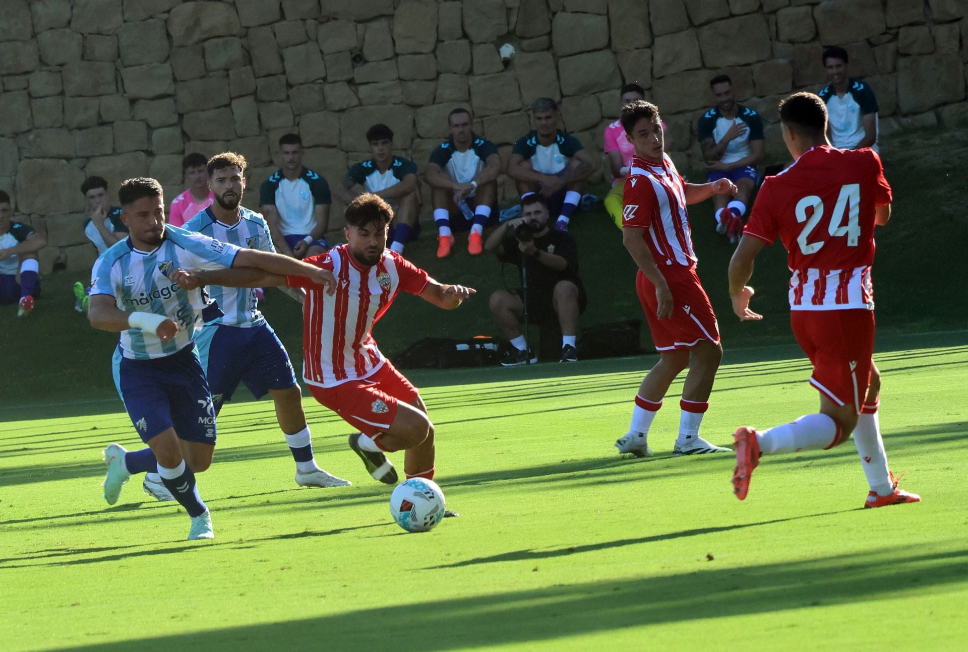 El amistoso Almería- Málaga, en imágenes