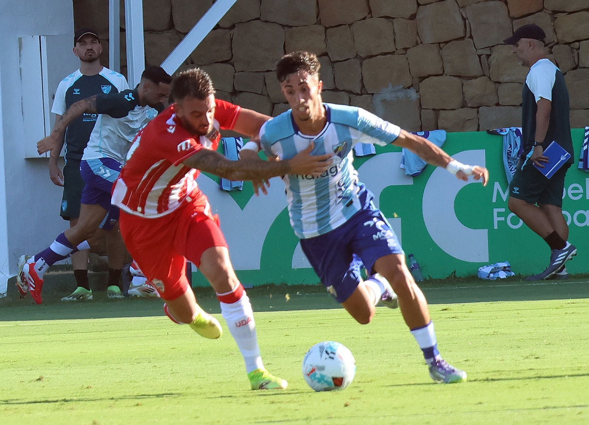 El amistoso Almería- Málaga, en imágenes