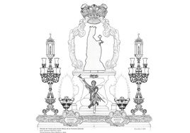 Anteproyecto del nuevo trono de la Virgen de la Victoria.