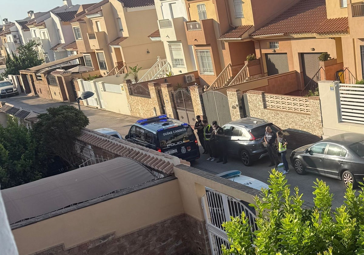 Imagen de la detención del presunto estafador, este martes en Logroño.
