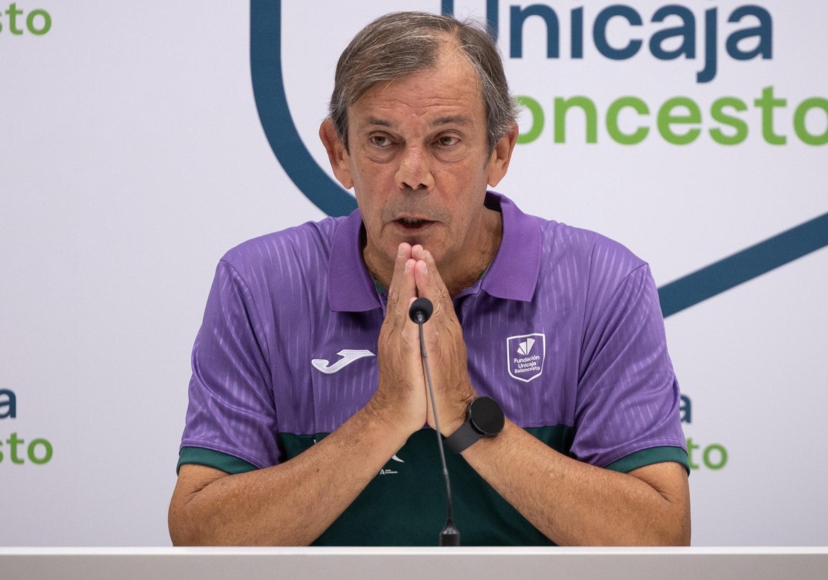 Juanma Rodríguez, durante la presentación de Xavier Castañeda.
