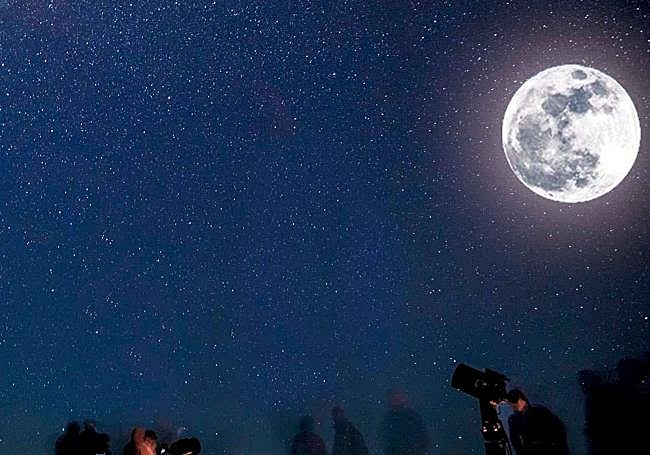 Observación desde la cumbre del Monte Calamorro.