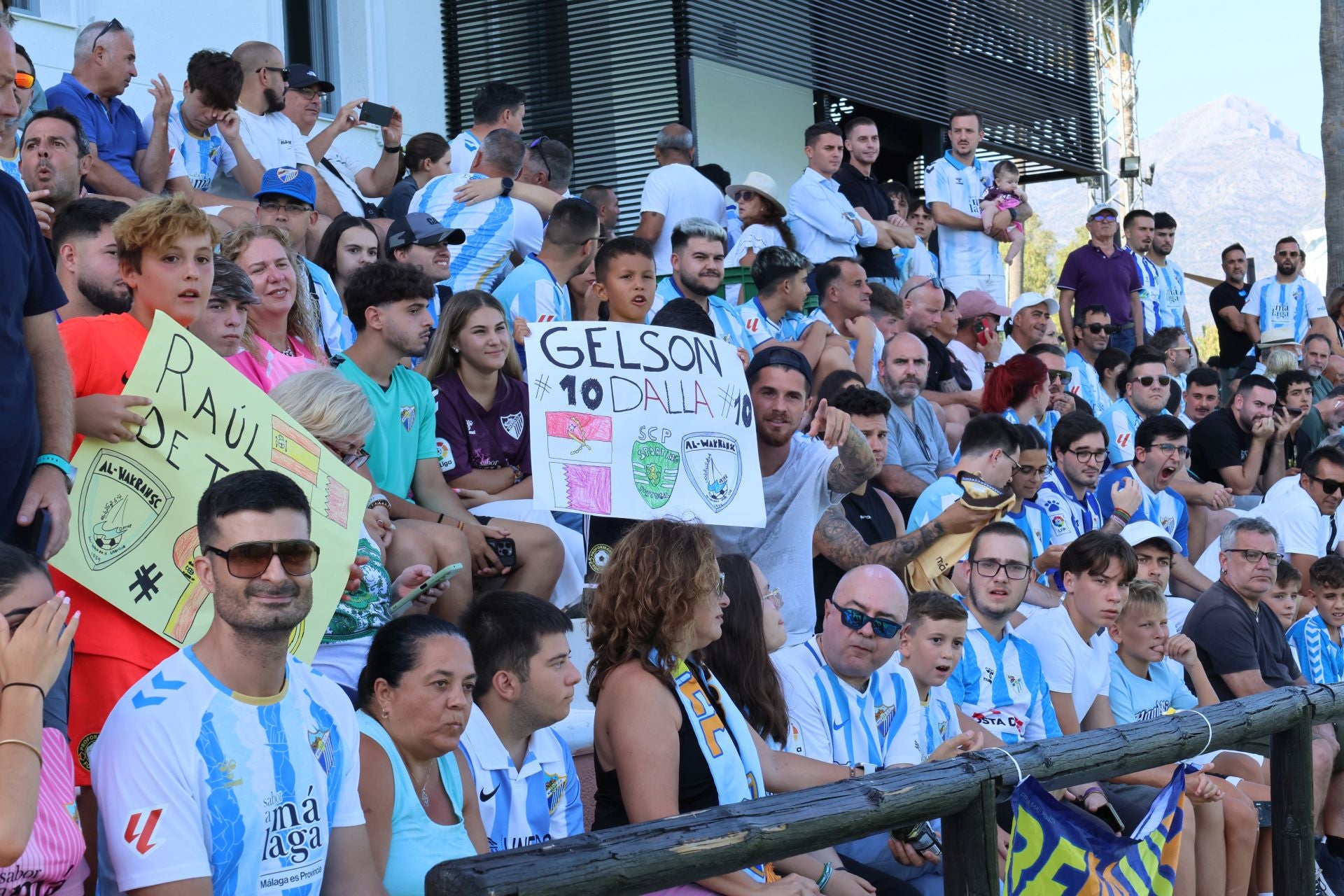 El partido entre Málaga y el Al-Wakrah en Marbella, en imágenes