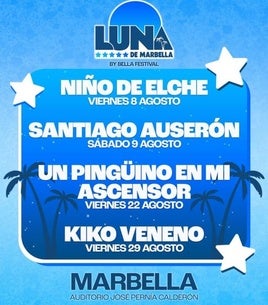 Luna de Marbella: un nuevo ciclo veraniego de conciertos que suma flamenco con pop y mestizaje