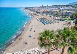 Vista de las playas de Torremolinos.