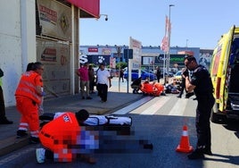 Dos heridos graves tras colisionar una moto y una furgoneta en Málaga Nostrum