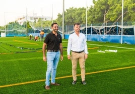 Los concejales de Obras y Deportes, Diego López y Lisandro Vieytes, respectivamente.