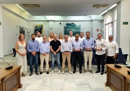 Representantes de las entidades que colaboran con la Fiesta del Boquerón Victoriano.