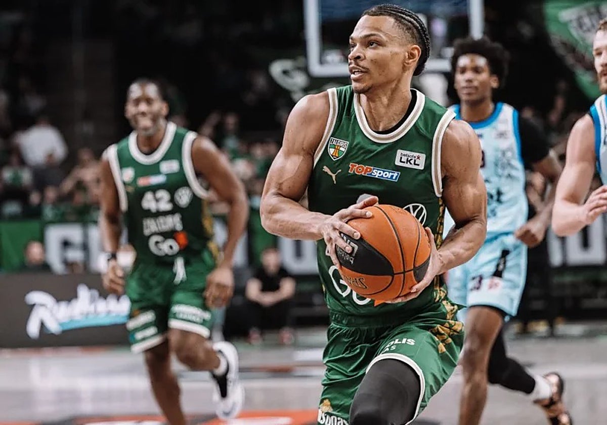 Wong, con la camiseta del Zalgiris.