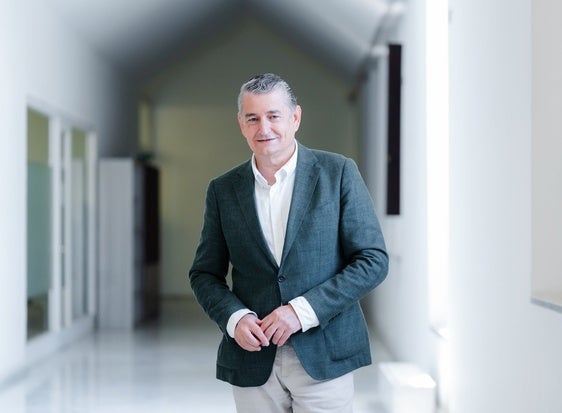 Antonio Sanz, en el Palacio de San Telmo, sede del Gobierno andaluz.