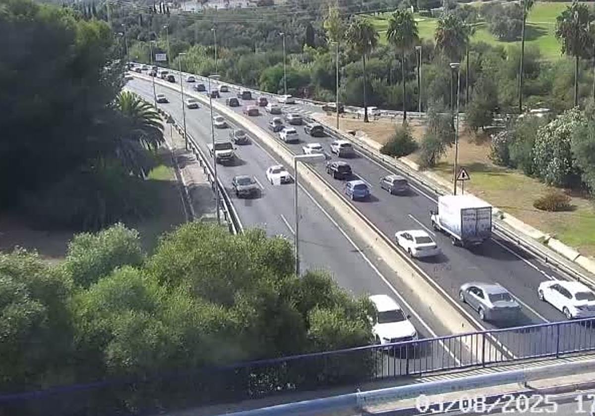 Imagen de esta tarde de las cámaras de la DGT