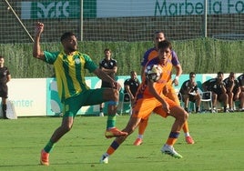 Izan Merino, ante el Al-Wakrah.