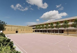 Infografía del nuevo instituto que se levantará en Soliva.