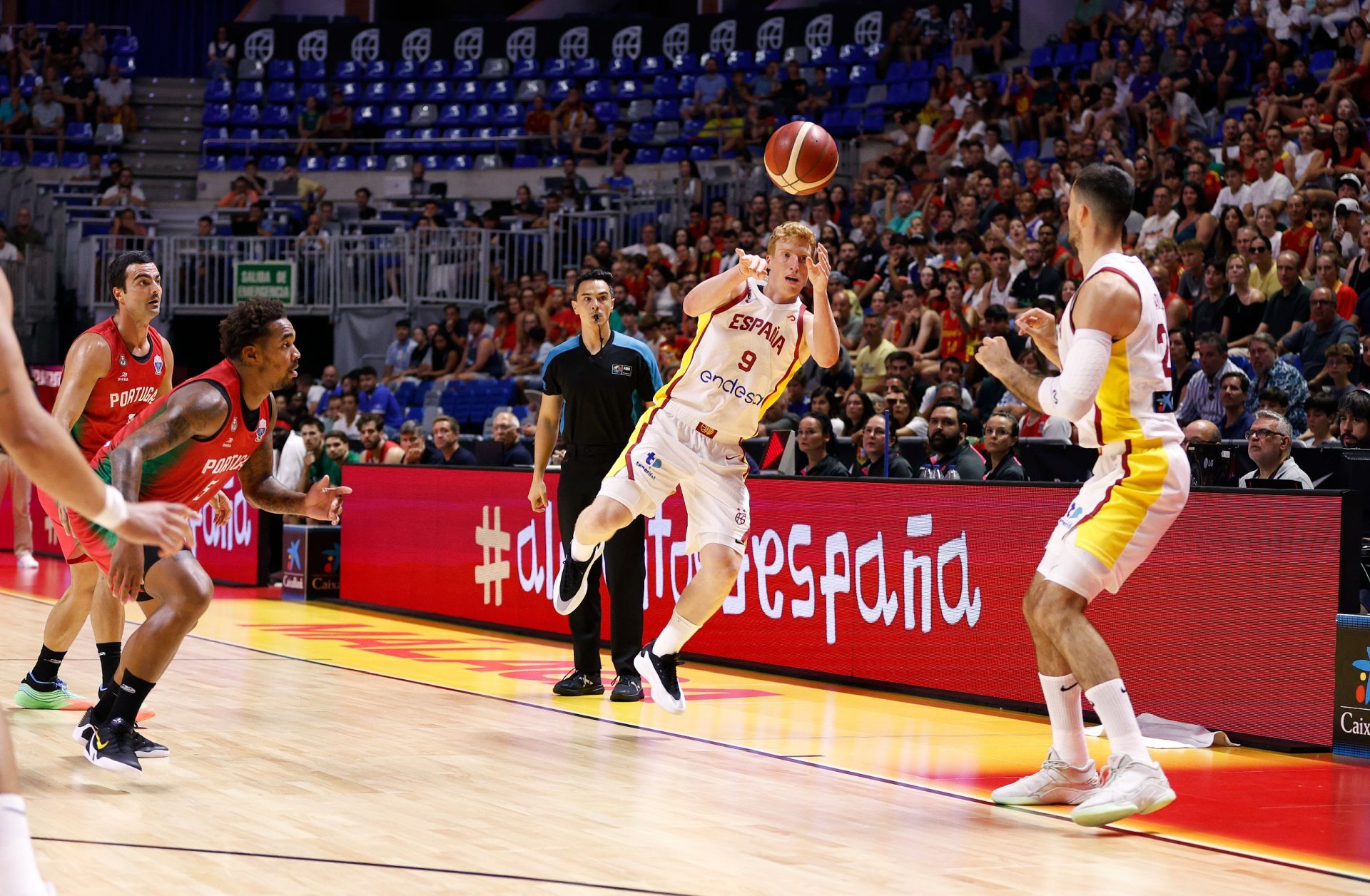 El España - Portugal en Málaga, en imágenes