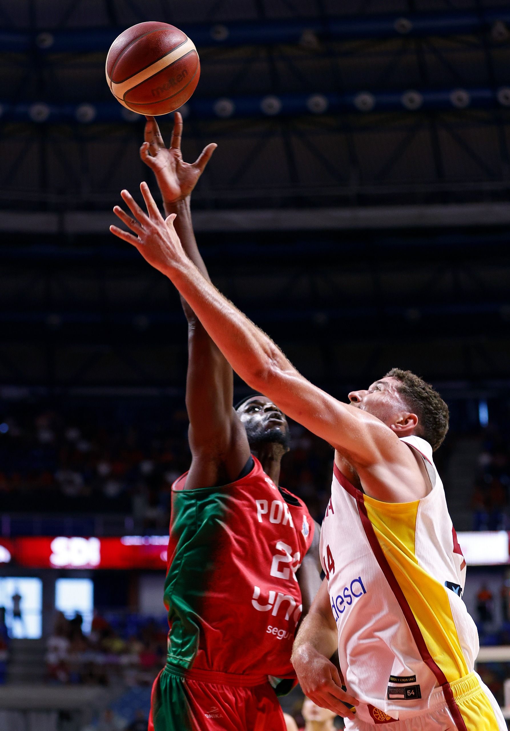 El España - Portugal en Málaga, en imágenes