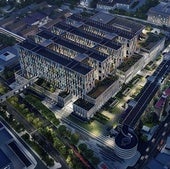 Recreación del proyecto del Tercer Hospital para Málaga, a espaldas del Civil.