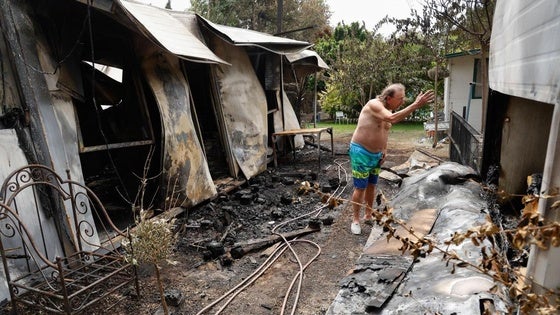 Una de las zonas afectadas por el incendio de Tarifa.
