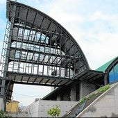 Edificio de la sede de la futura Ciudad Aeroportuaria.