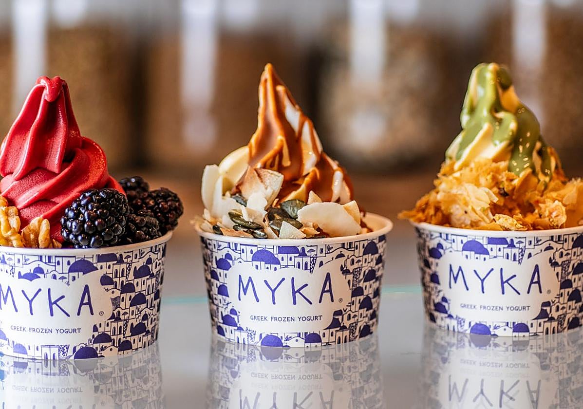 La heladería de yogur griego Myka abre su primer local en Málaga