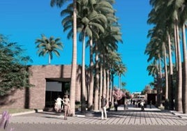 Recreación de los nuevos edificios para espacios expositivos.