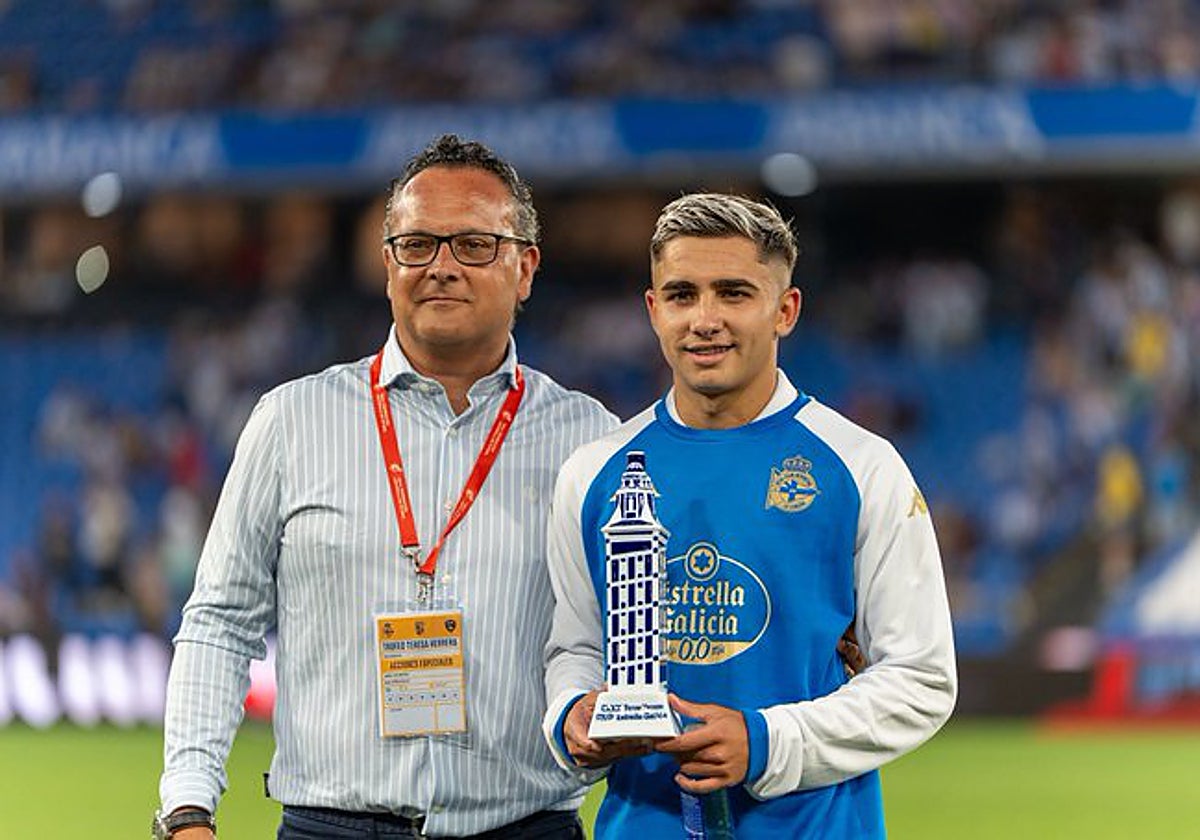 Yeremay, que ha renovado hasta 2030 por el Deportivo y tendrá una ficha en torno a 1,5 millones de euros por temporada.