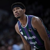 Kameron Taylor, como jugador del Unicaja el pasado curso en un partido de 'play-off'.