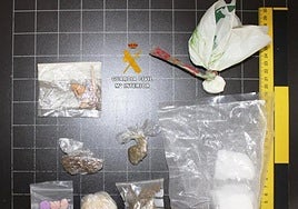Imagen de la droga incautada.