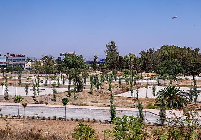 Aspecto que presenta la zona en la que irán las pistas deportivas.