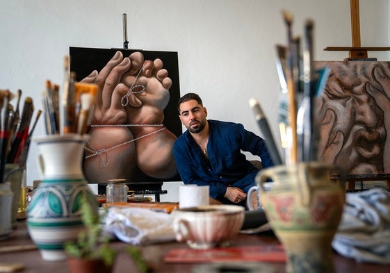 Zoilo Blanca en su estudio.
