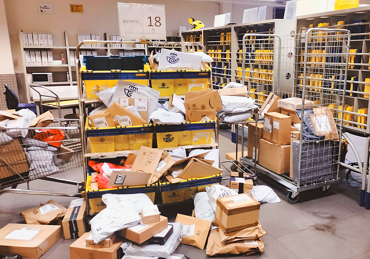 Imagen facilitada por CSIF sobre la situación de Correos en Alhaurín de la Torre.