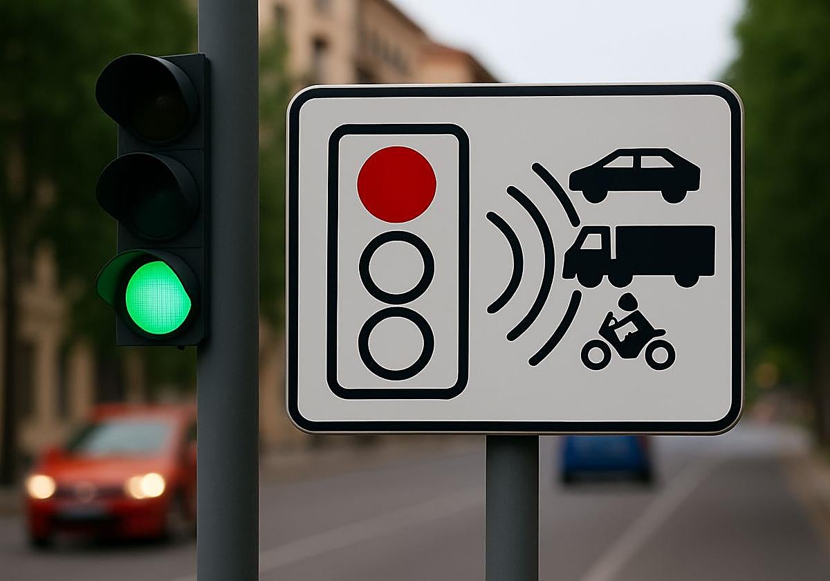 La nueva señal de la DGT que avisa de cámaras en semáforos y sanciona con 200 euros