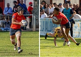 Lía Piñeiro (izquierda) y Ana Cortés (derecha).FERUGBY / VICENT ALBEROLA