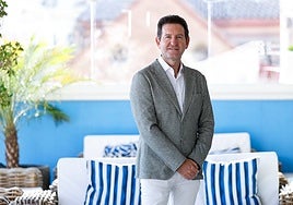 El letrado malagueño Damián Vázquez en la azotea de La Terraza de San Juan.