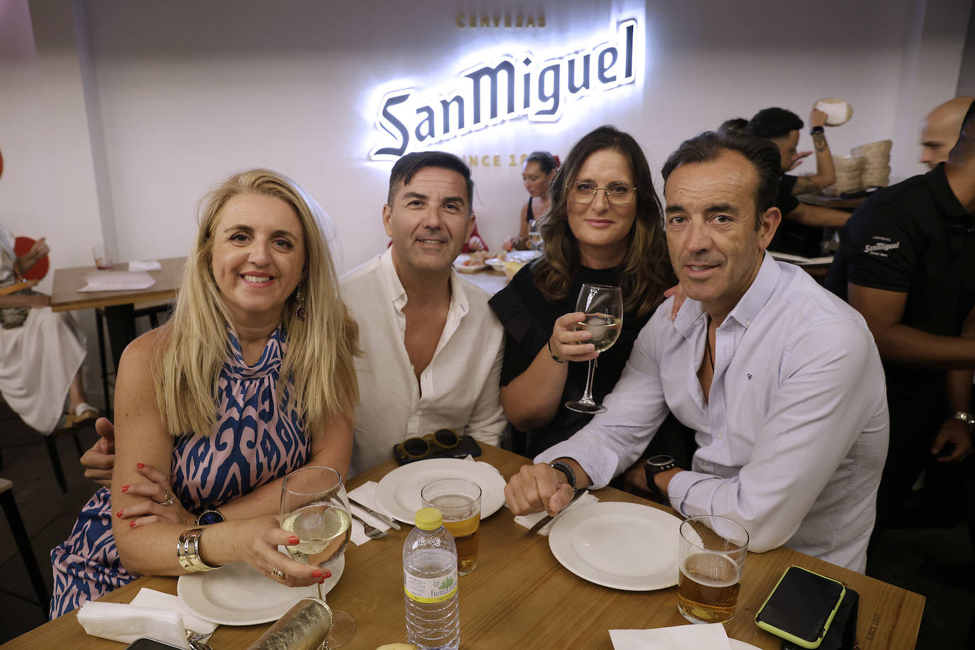 Eva García, Carlos Perujo, José Miguel Barbancho y Elisa Sánchez
