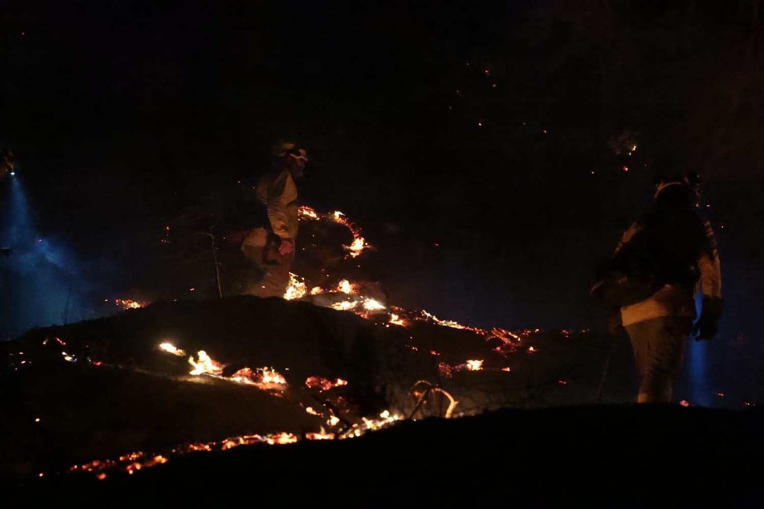 Incendio forestal en el Cerro de la Tortuga de Málaga capital