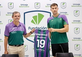 Juanma Rodríguez y Sulejmanovic, en la presentación del bosnio.