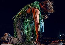 Manuel Carrasco, en una imagen compartida en redes de su concierto en Marbella.