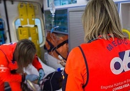 Cinco heridos en una colisión entre dos vehículos en Alhaurín de la Torre