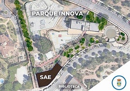 Plano del Ayuntamiento con la ubicación propuesta para la oficina del SAE.