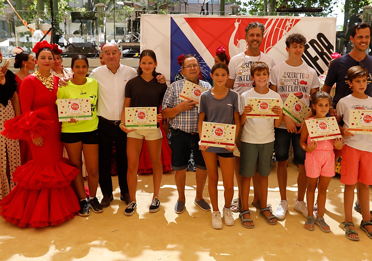 Los ganadores del concurso.