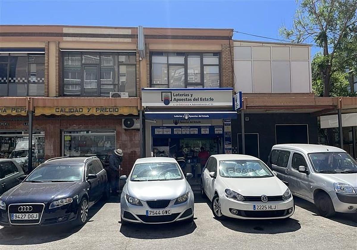 Imagen de la administración de Puerta Blanca que ha vendido el segundo premio de la Lotería nacional