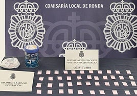 Detenida en Ronda en un control de vehículos una pareja que portaba 43 dosis de cocaína