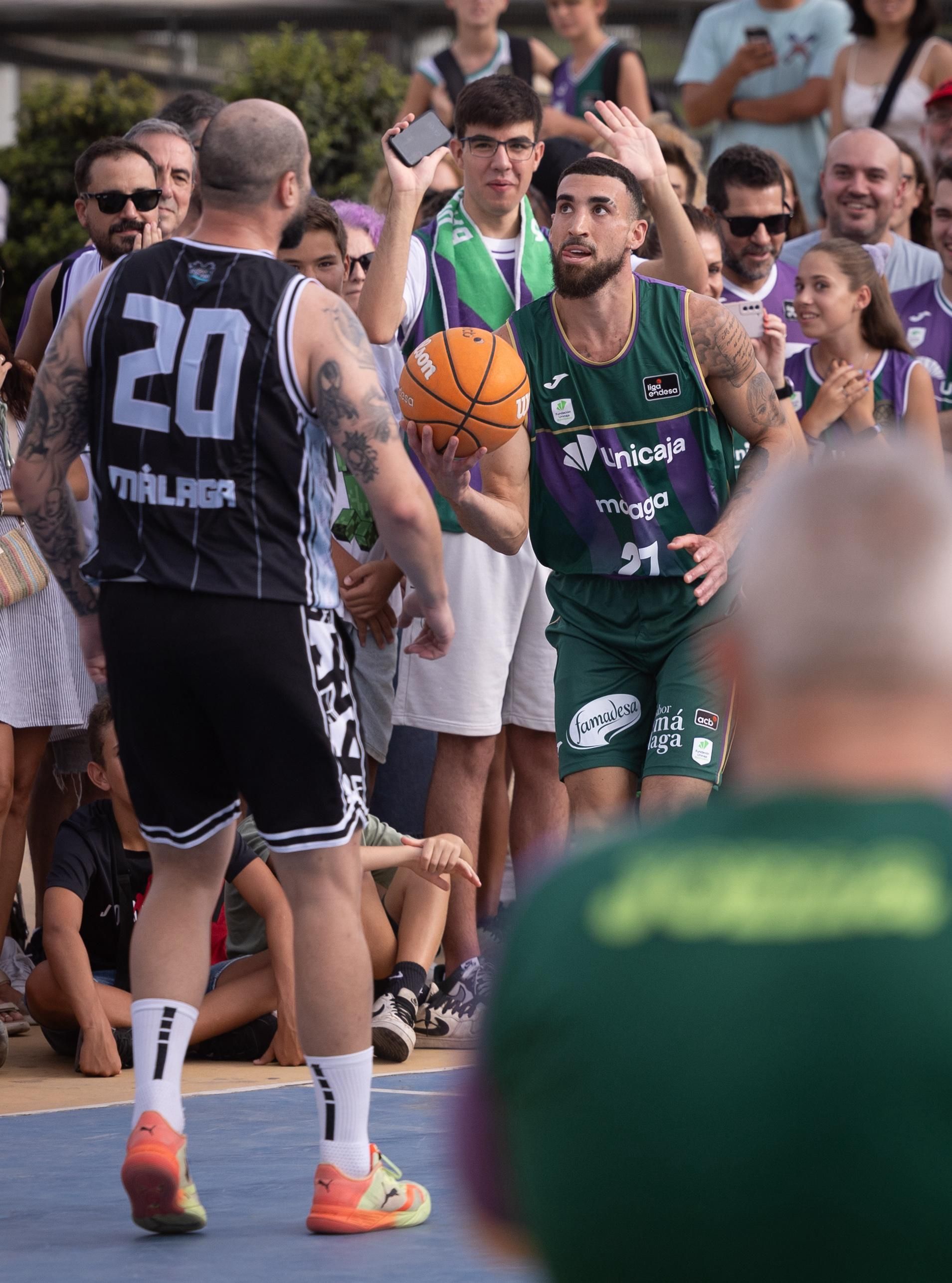 La presentación de Chris Duarte en Málaga, en imágenes