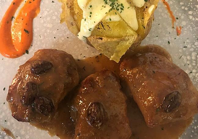 Solomillo a la moscatel