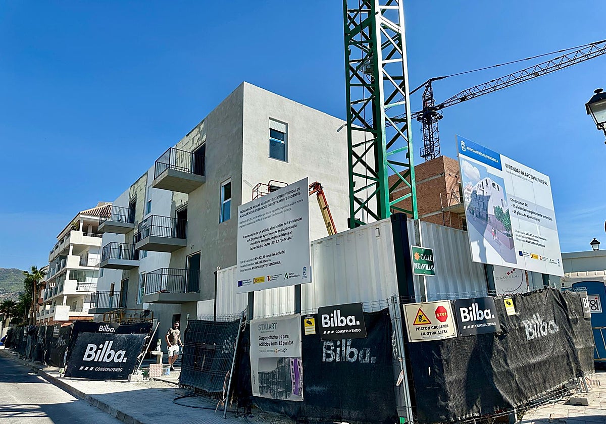 Aspecto actual del edificio, cuyas obras de construcción han alcanzado un grado de ejecución del 88%.