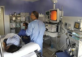 Imagen de una colonoscopia.