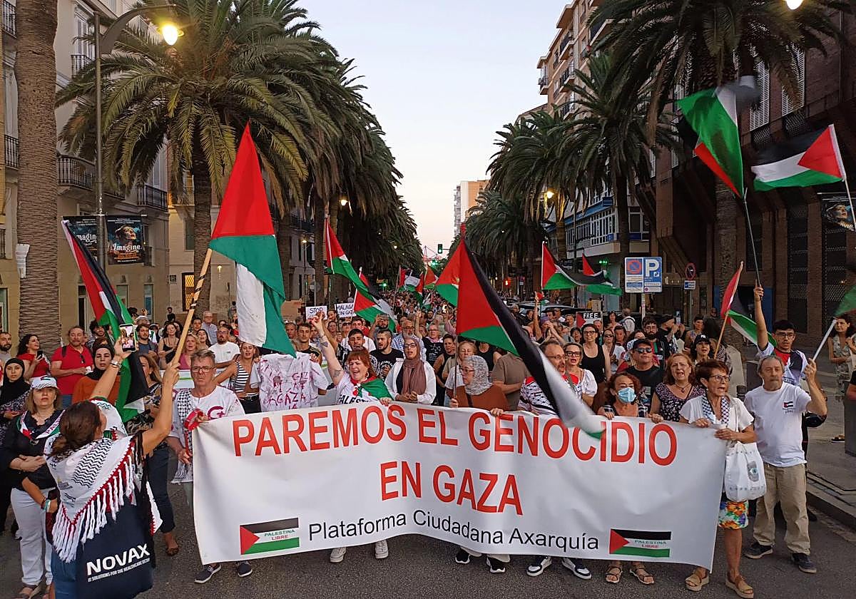 Miles de personas se manifiestan en Málaga por Gaza: «No podemos mirar hacia otro lado»