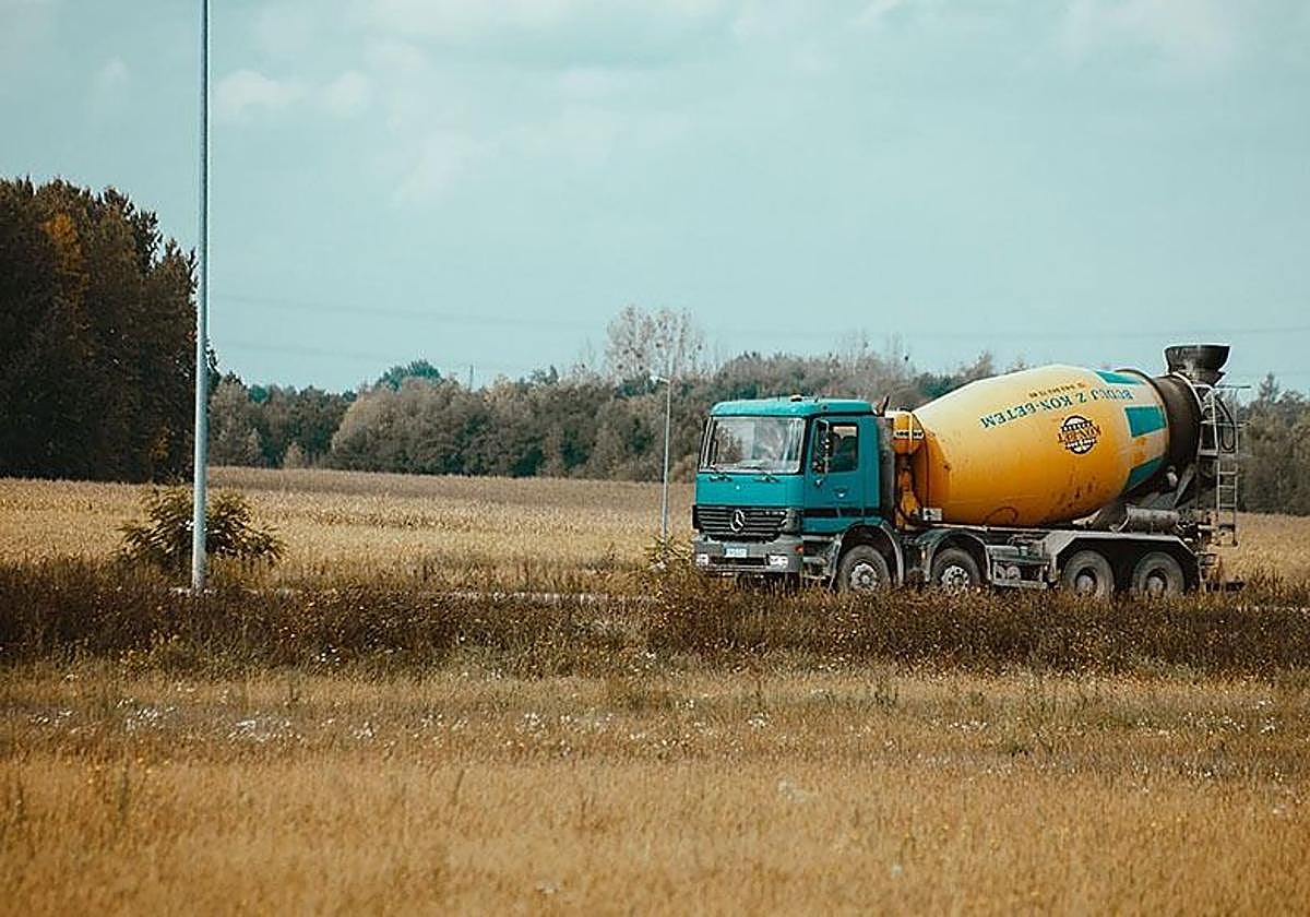 Imagen de archivo de una hormigonera.