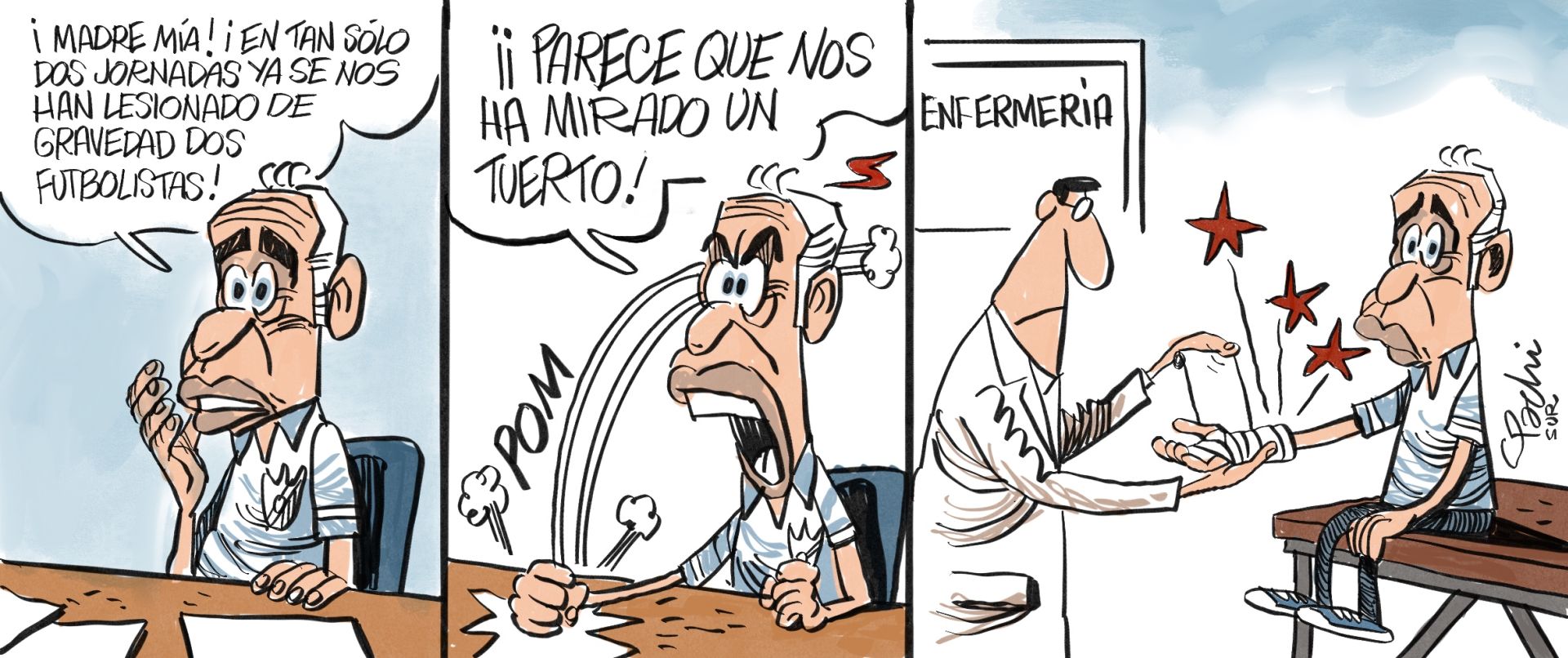 La actualidad deportiva de este mes de agosto, en las viñetas de Pachi